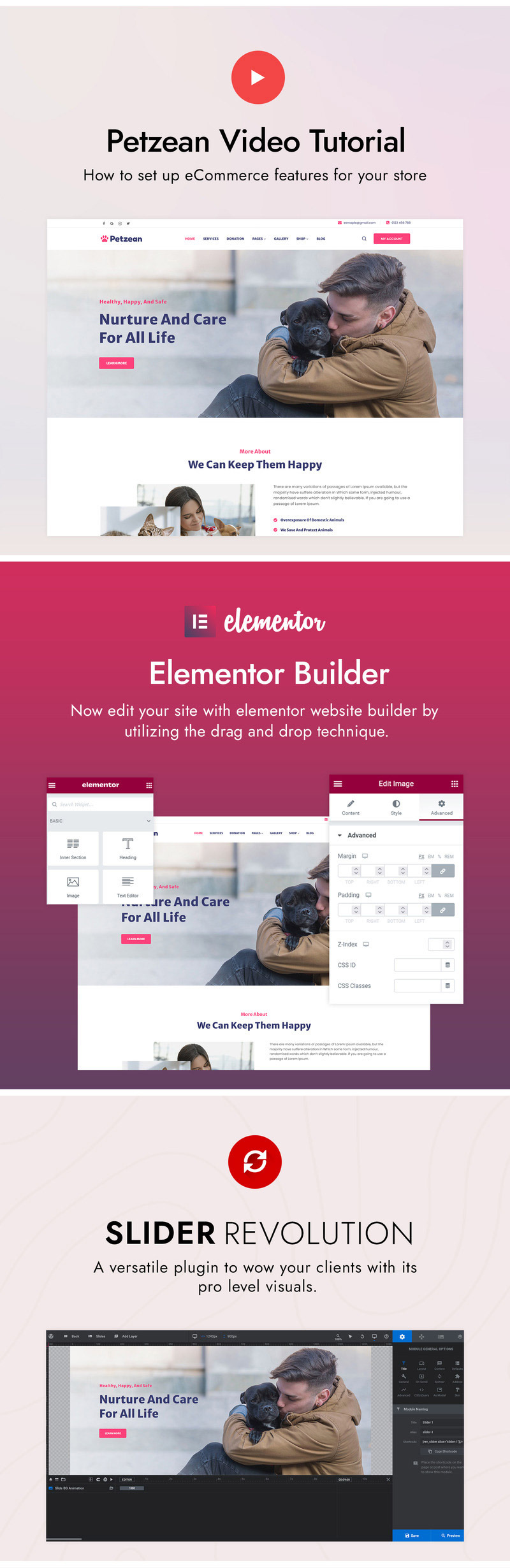 Petzean - Animal Care and Pet Shop WordPress Theme - Features Image 3