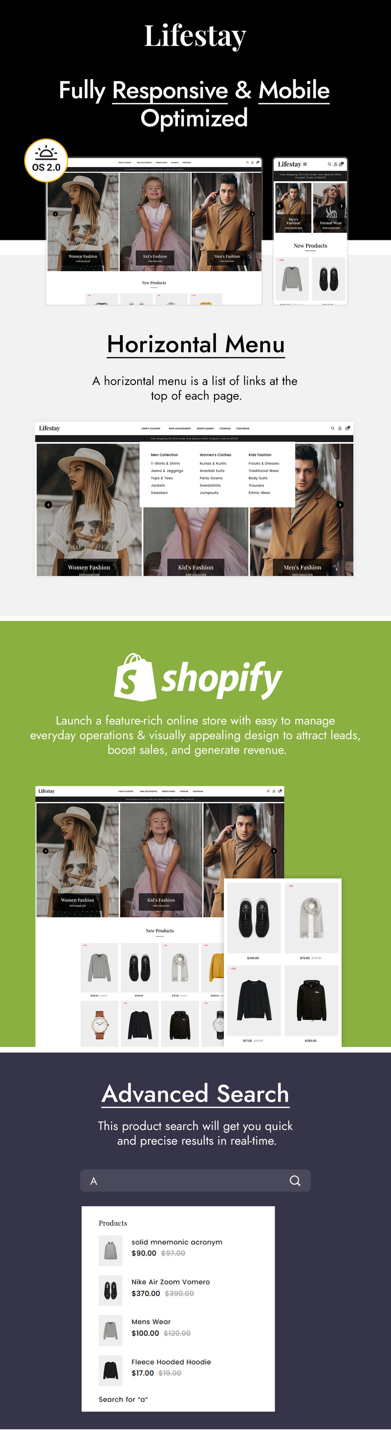 Lifestay - Fashion Shopify Theme - Features Image 1