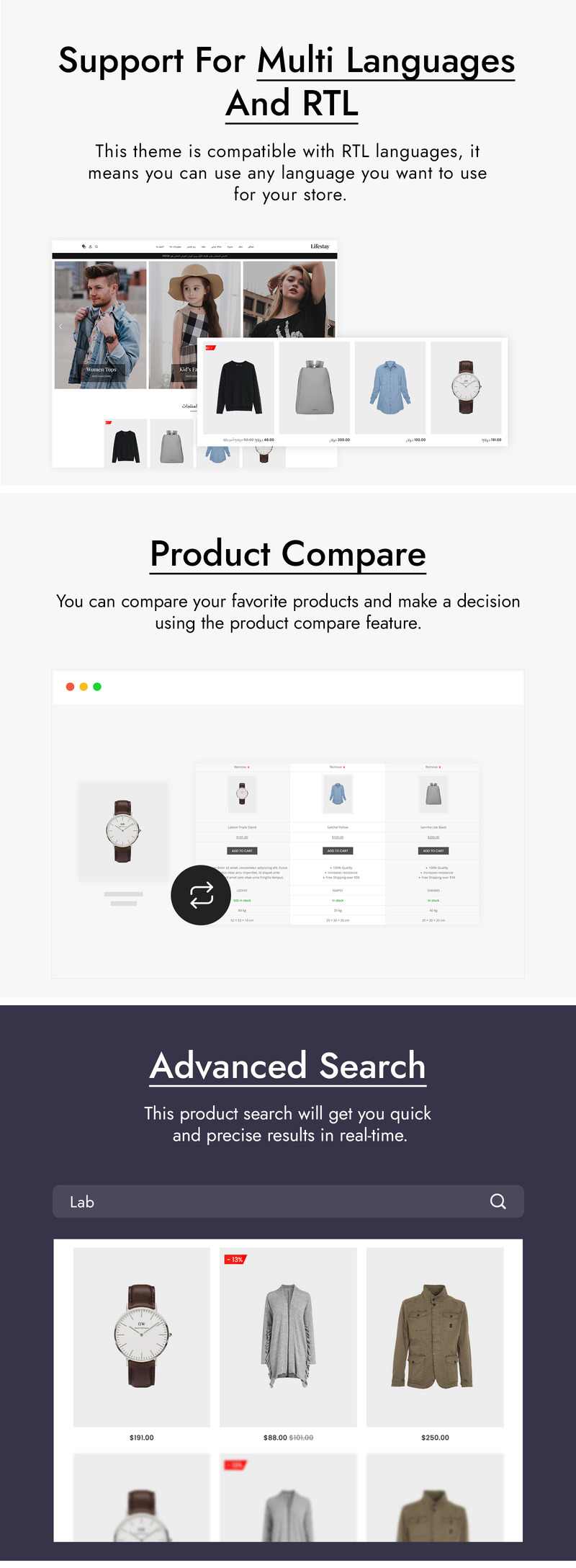 Lifestay - Fashion Design WooCommerce Theme - Features Image 2