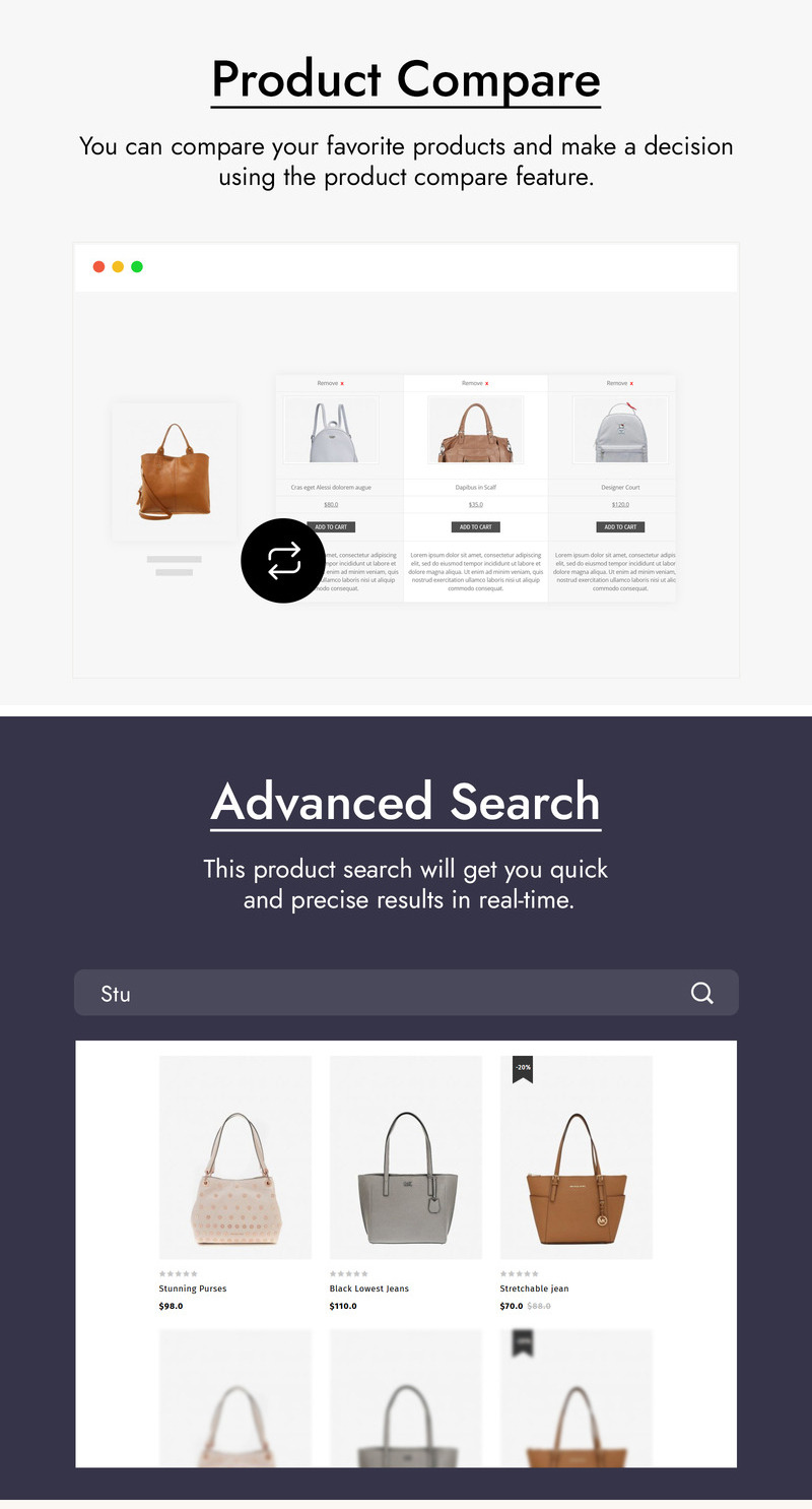 Outlier - Handbag Store WooCommerce Theme - Features Image 2
