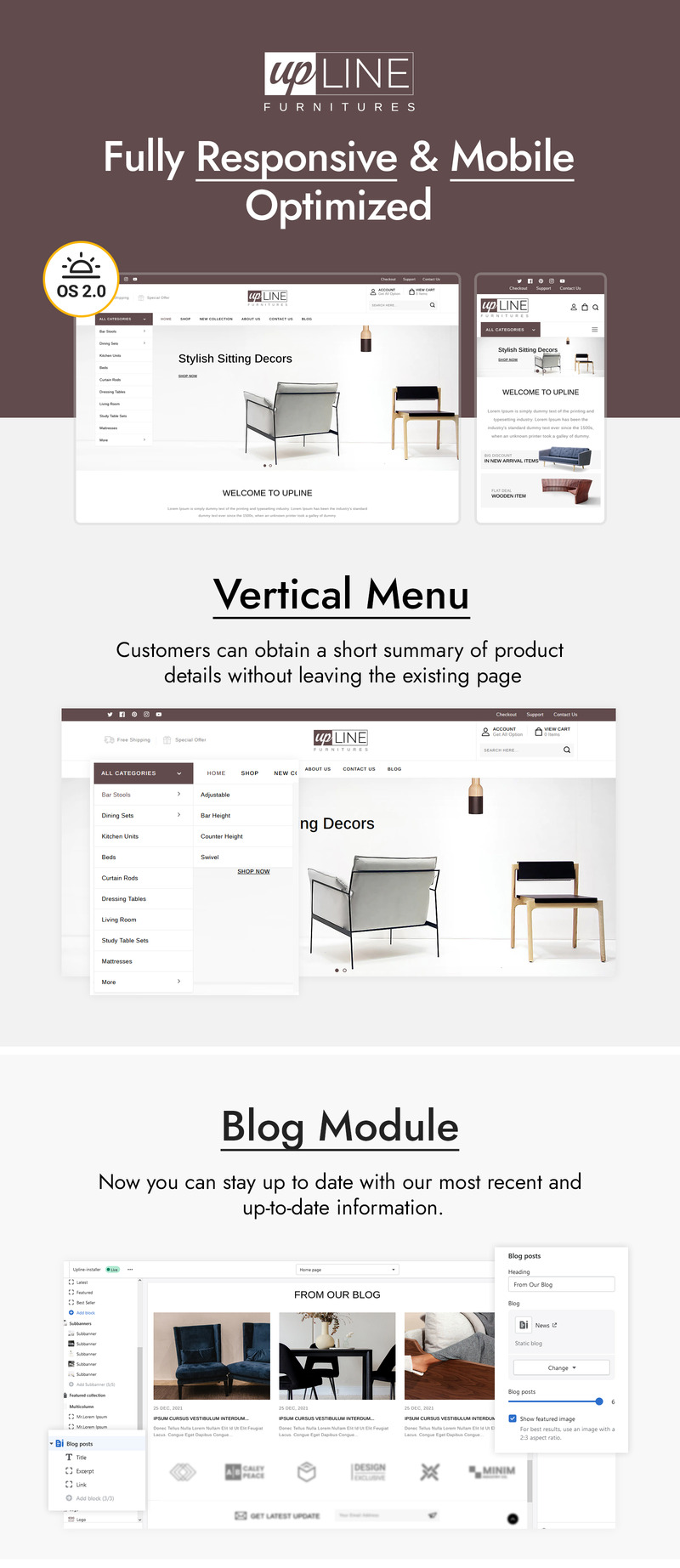 Upline - Furniture Online Store Shopify Theme - Features Image 1