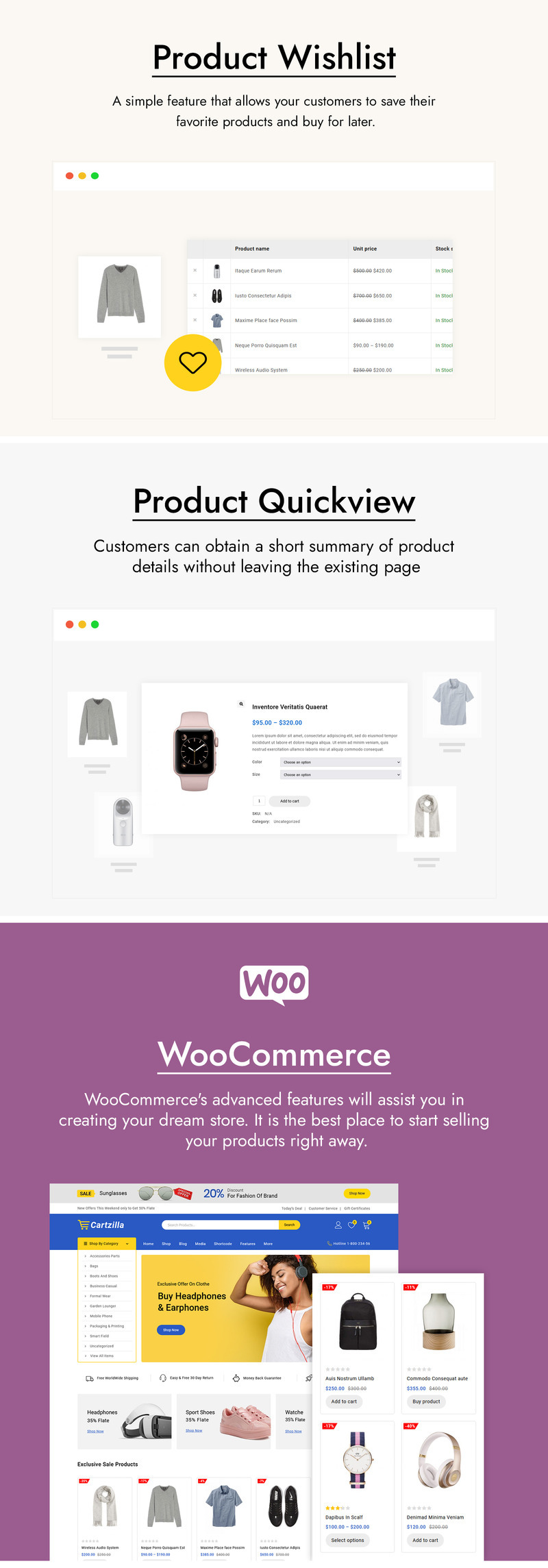 Cartzilla - Multipurpose WooCommerce Theme - Features Image 3