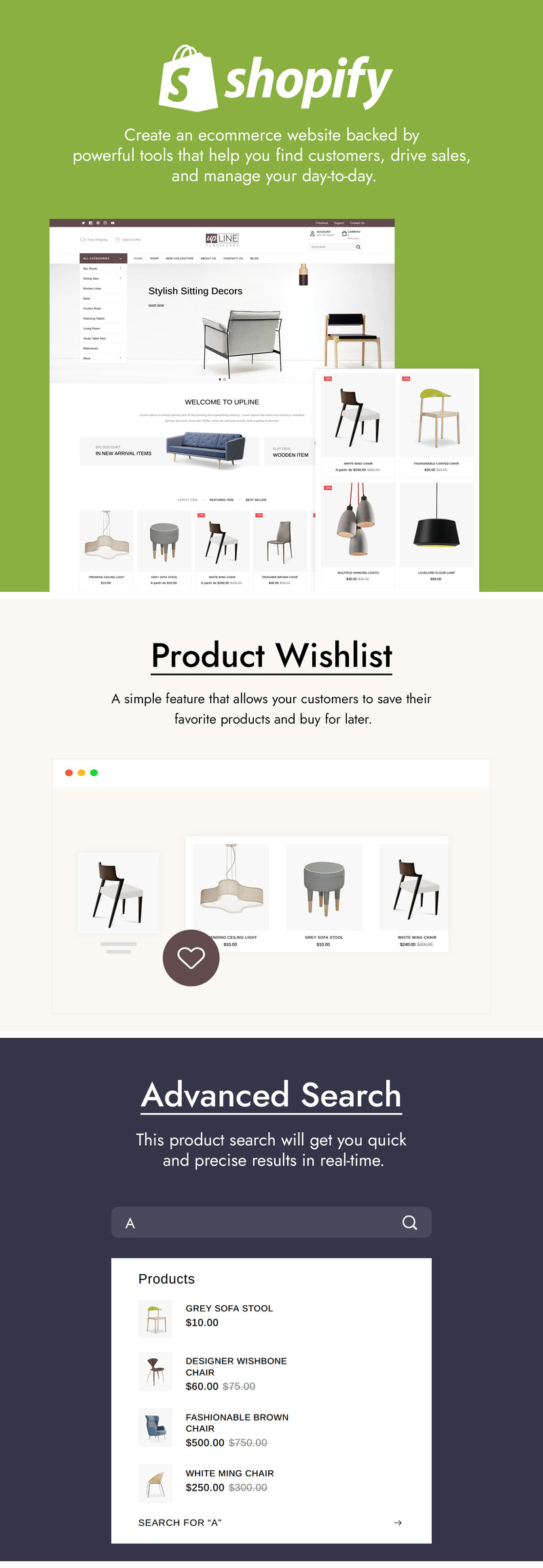 Upline - Furniture Online Store Shopify Theme - Features Image 2