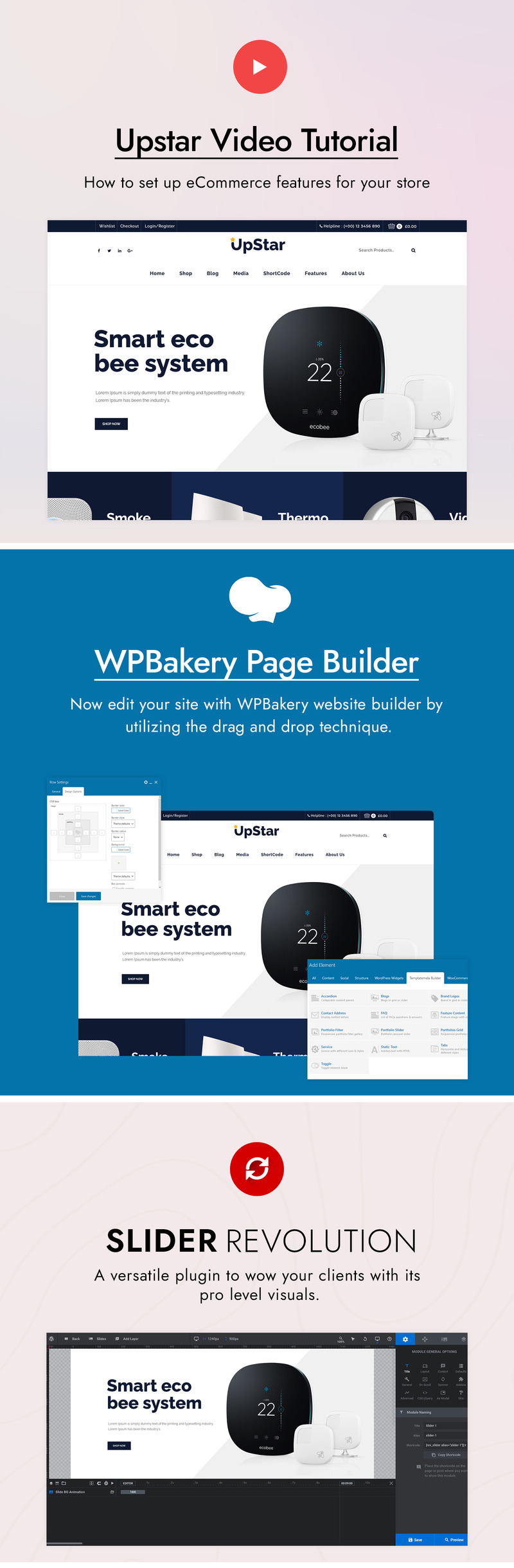 UpStar Multipurpose Store WooCommerce Theme - Features Image 2