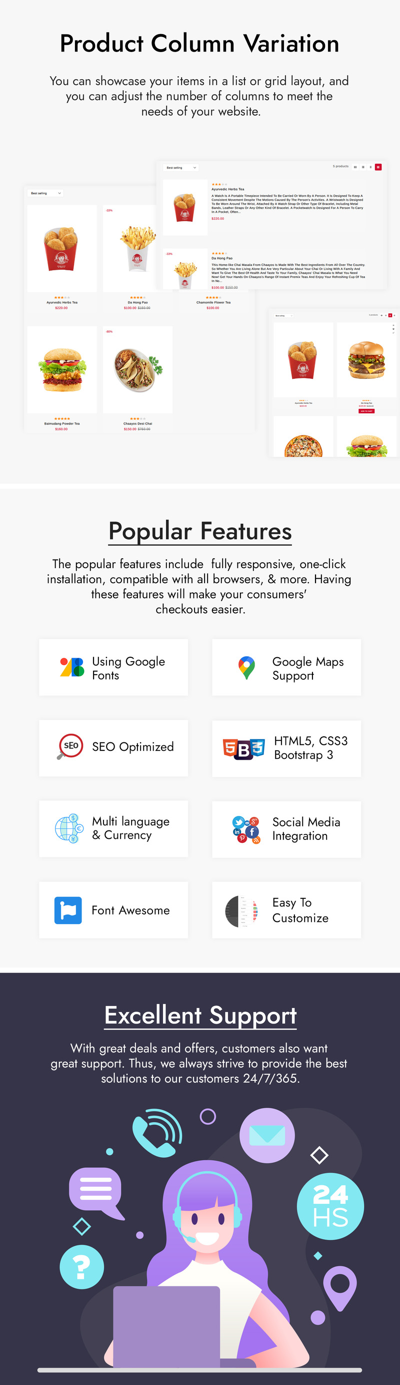 FoodPice - Restaurant Store Shopify Theme - Features Image 4