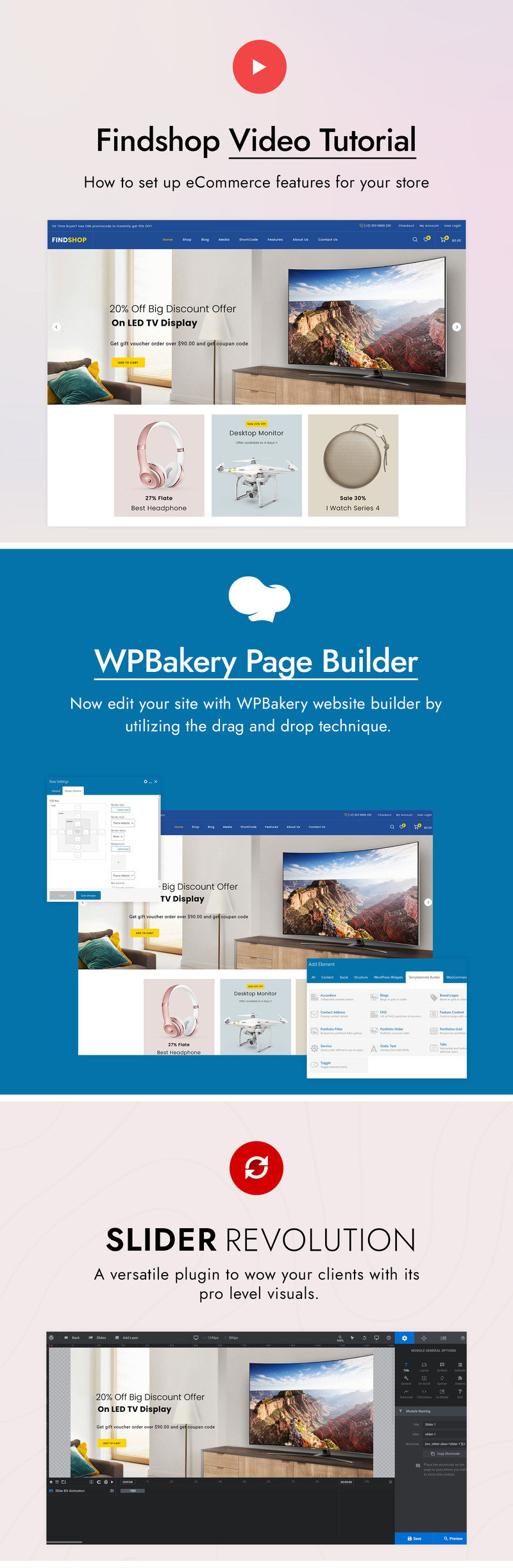 Findshop - Mega Store WooCommerce Theme - Features Image 1