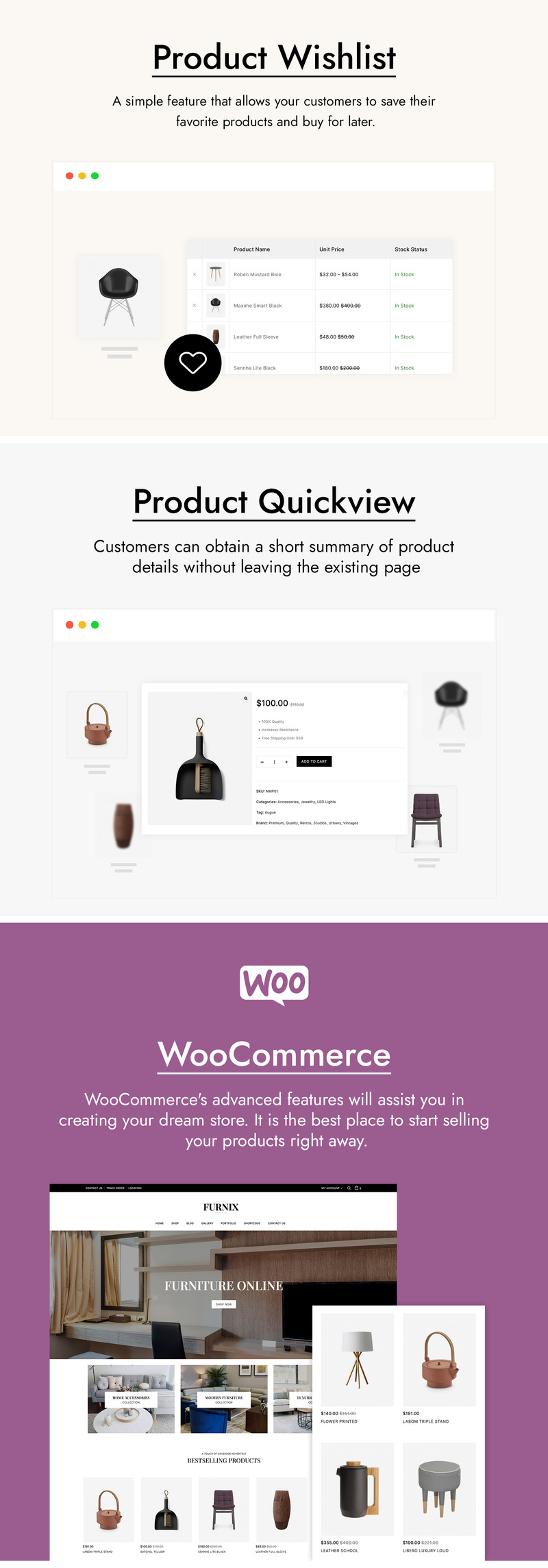 Furnix - 家具店 WooCommerce 主题 - Features Image 3