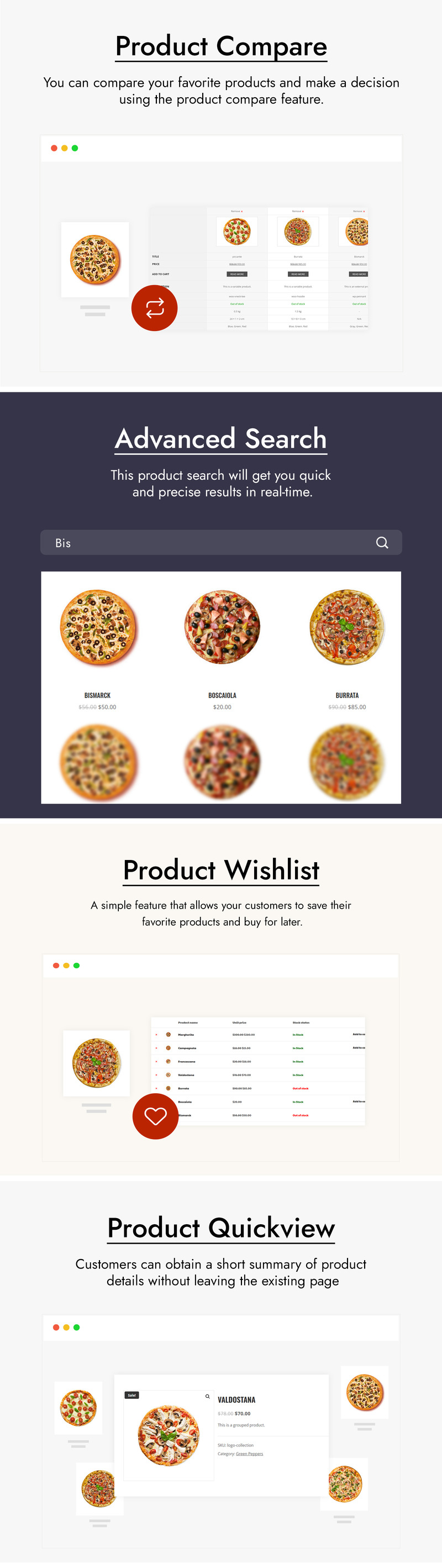 Pizzeria's - Pizza & Restaurant WooCommerce-thema - Features Image 2