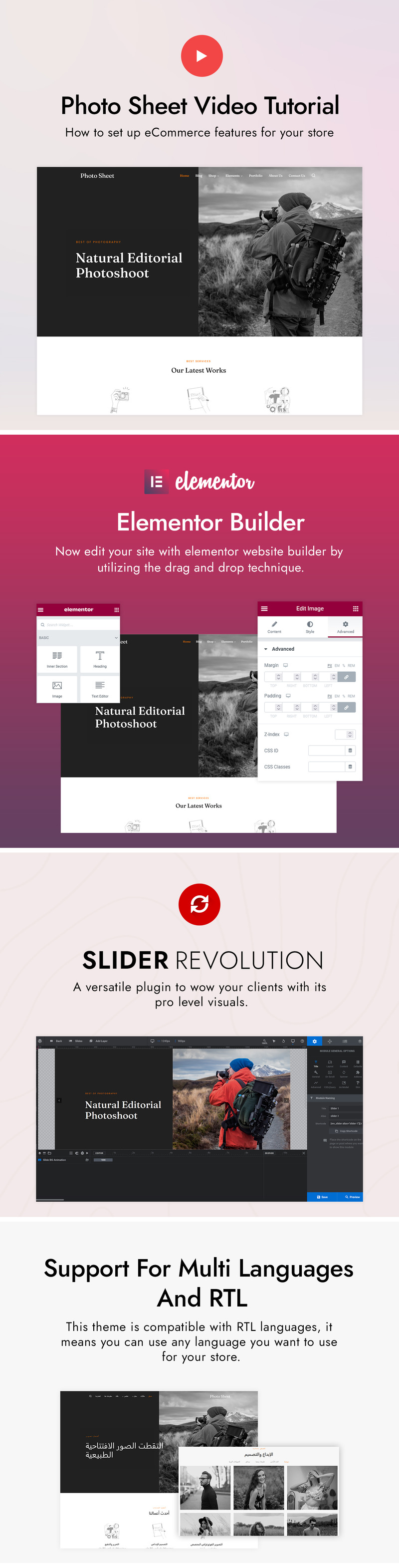 Photo Sheet - Photography WordPress Theme - Features Image 3