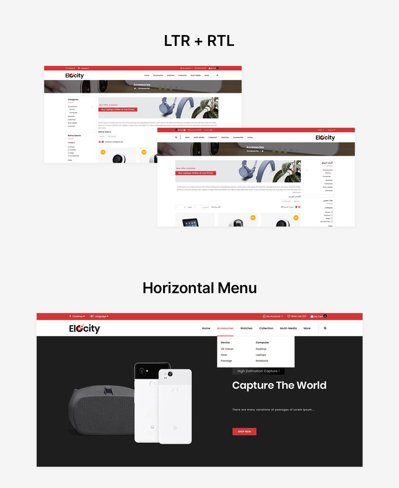 Elocity - Digital Store OpenCart Template - Features Image 2