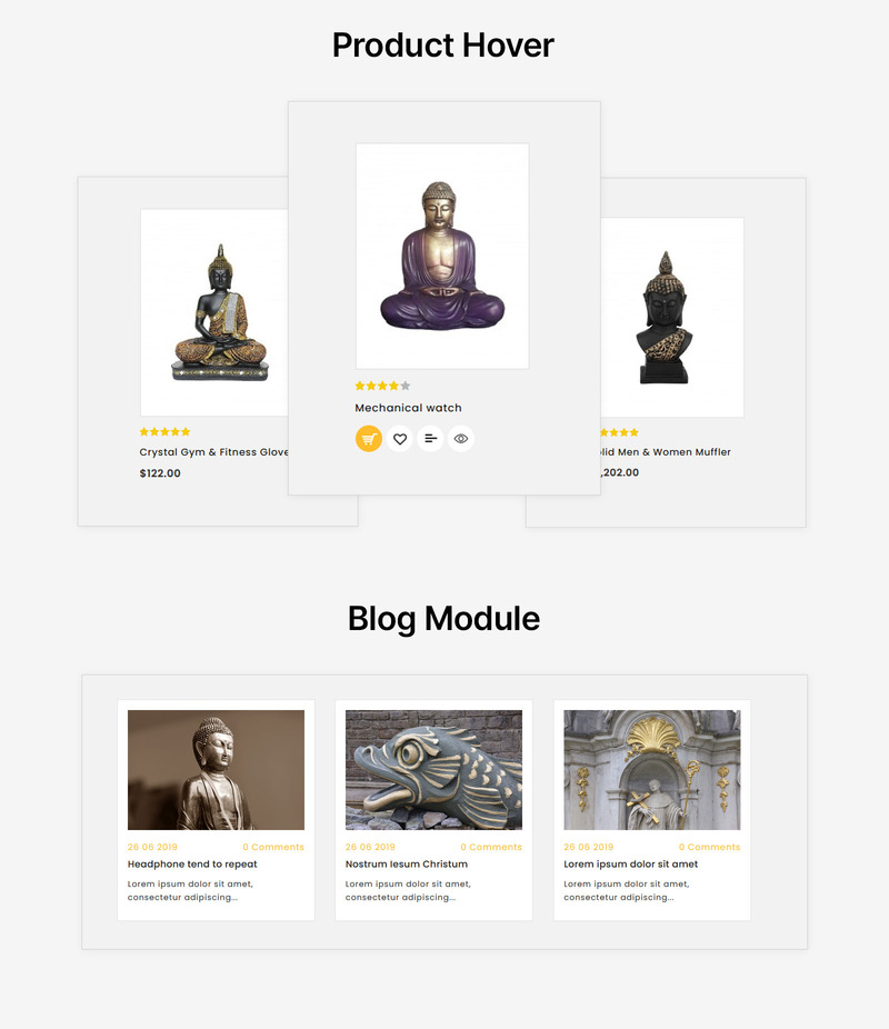 Statuex - Art Gallery Shop OpenCart-sjabloon - Eigenschappen Afbeelding 4