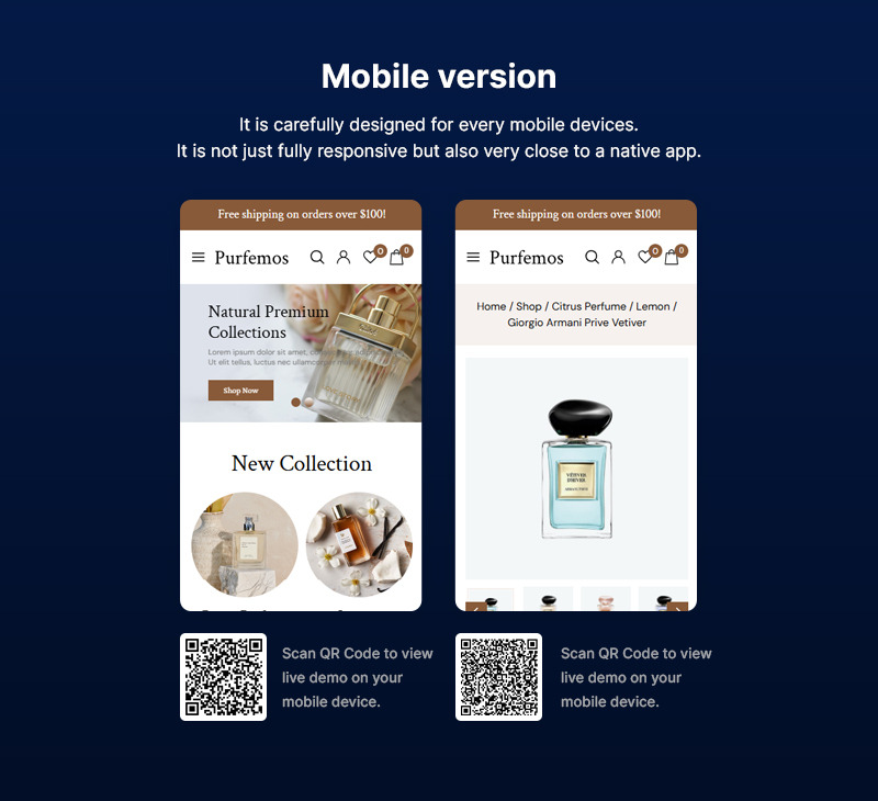 Purfemos — тема WooCommerce для магазина парфюмерии, моды и косметики - Features Image 2
