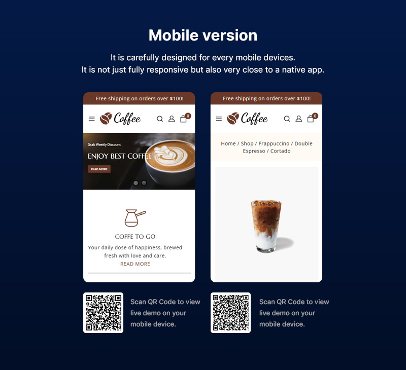 咖啡 - 茶和咖啡店 WordPress WooCommerce 主题 - Features Image 2