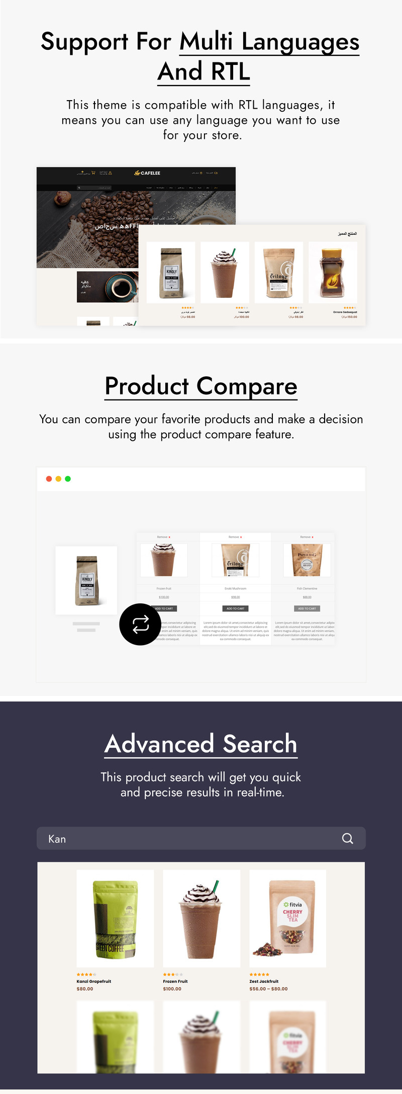 Cafelee - Food and Restaurant Store WooCommerce Theme - Features Image 2