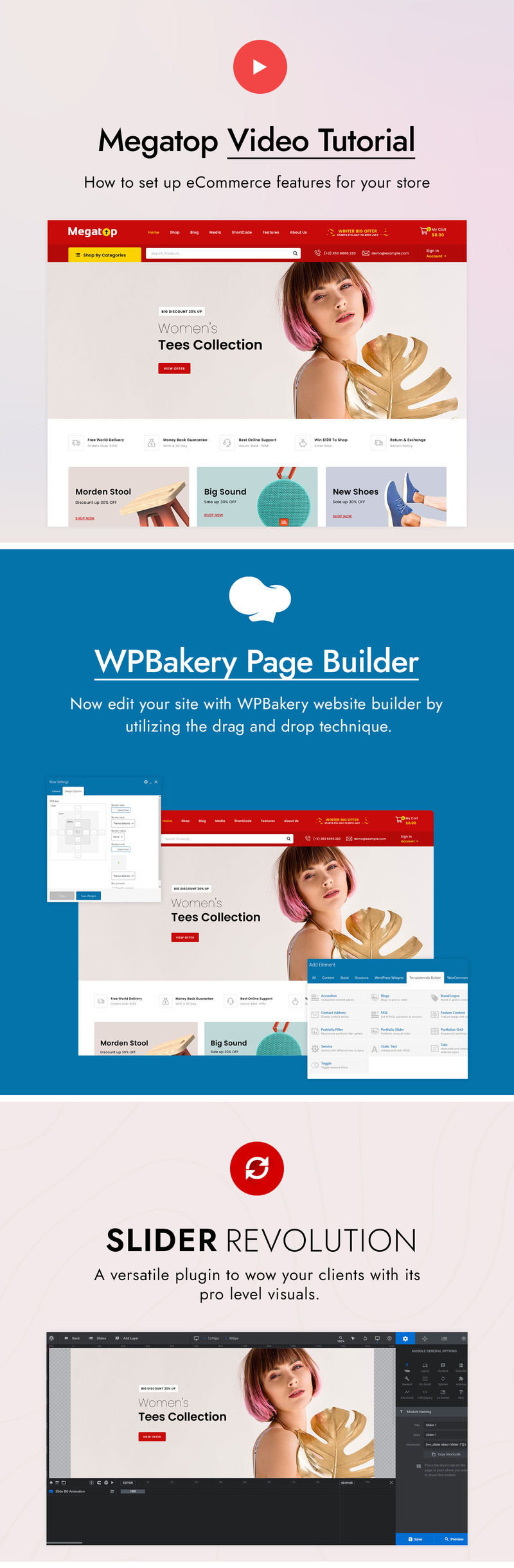 Megatop - Multipurpose WooCommerce Theme - Features Image 1