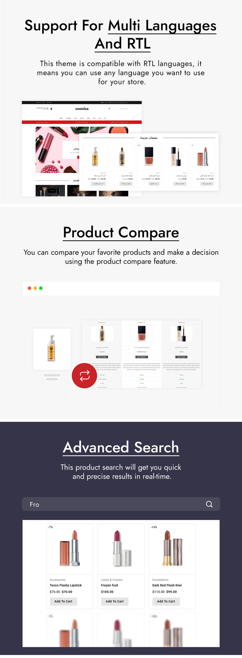 Cosmixa - Cosmetic and Fashion WooCommerce Theme - Features Image 2