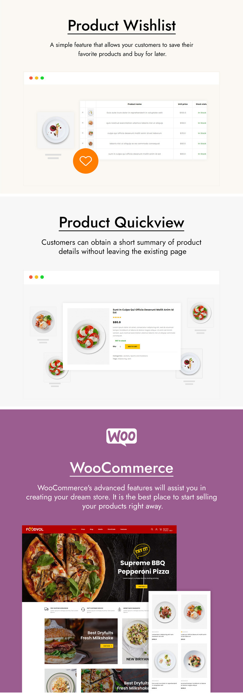 Foodvol - Restaurants WooCommerce Theme - Features Image 3