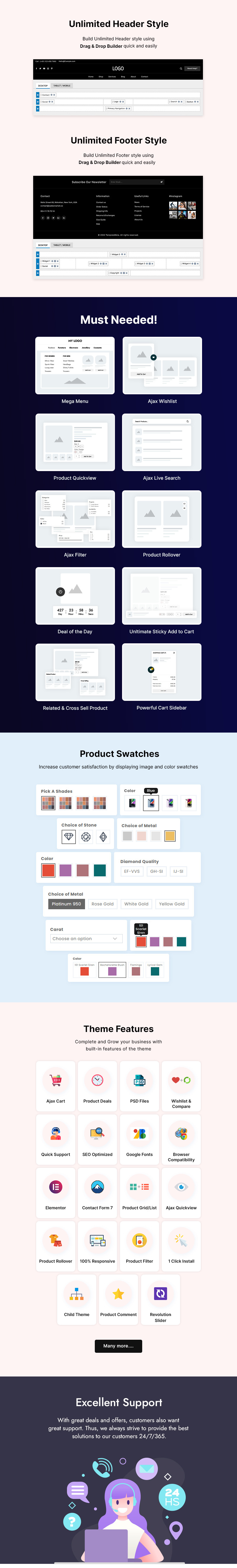 Clothest - Loja de moda e tema multiuso Elementor WooCommerce - Features Image 4