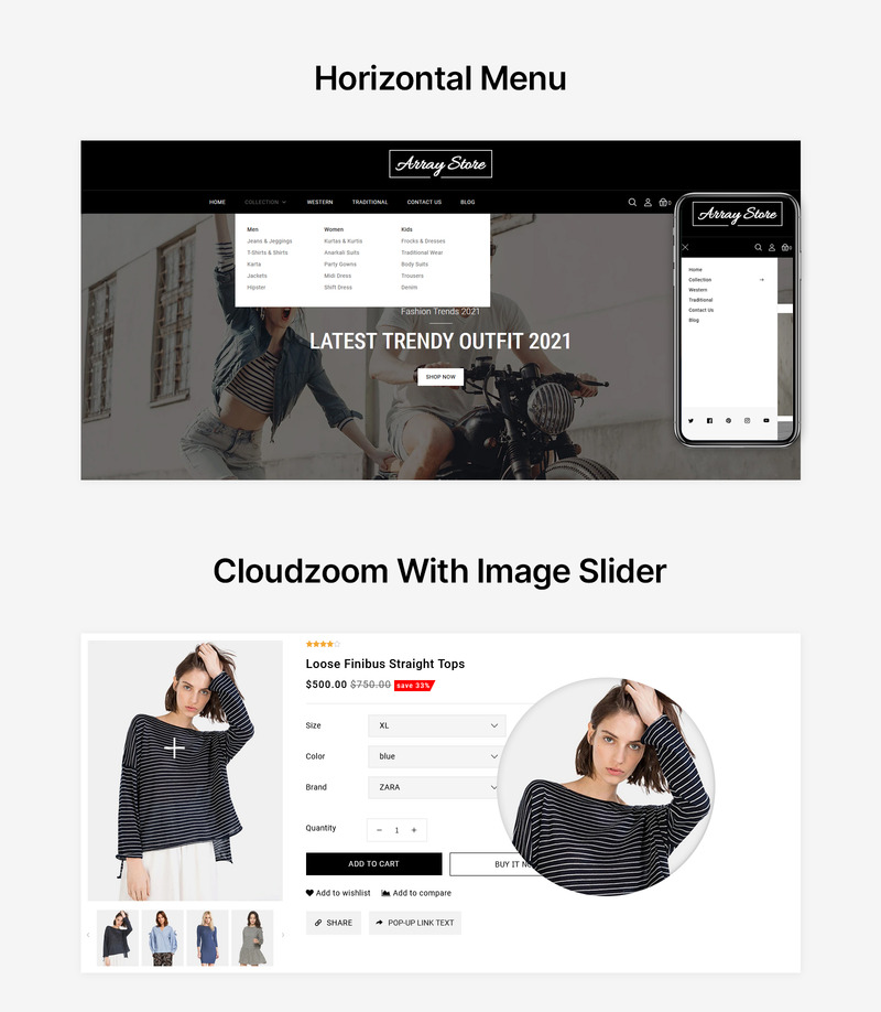 Array - Fashion Store Shopify Theme - Features Image 2