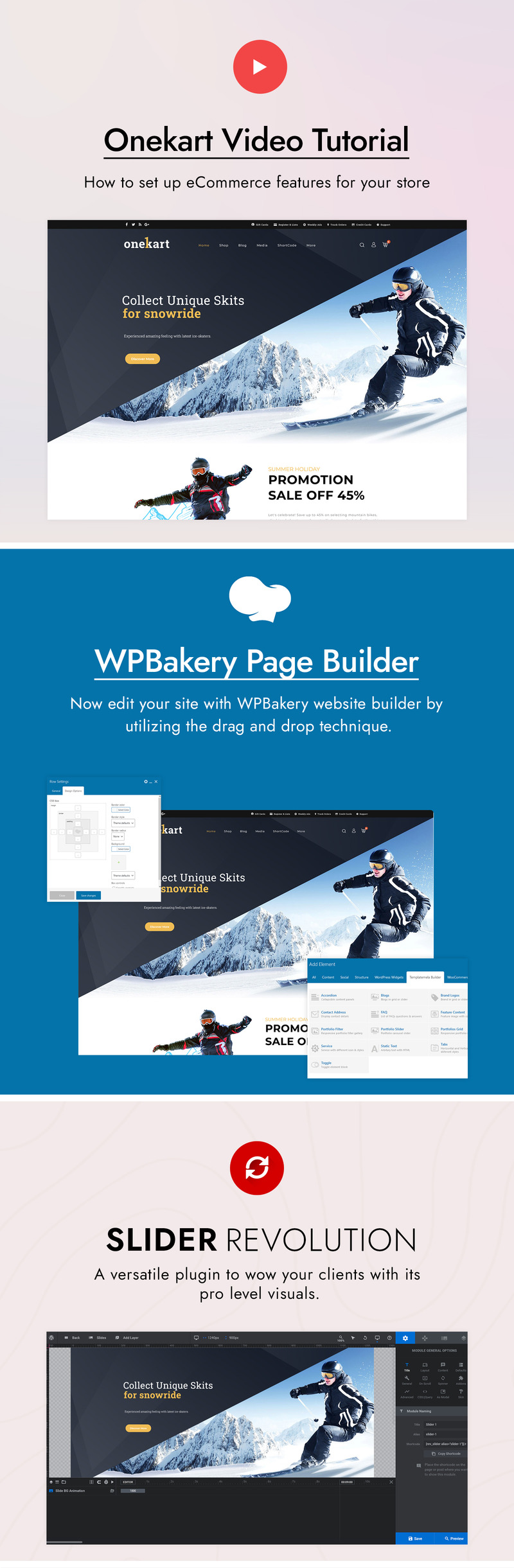 OneKart - Sports Multipurpose WooCommerce Theme - Features Image 1