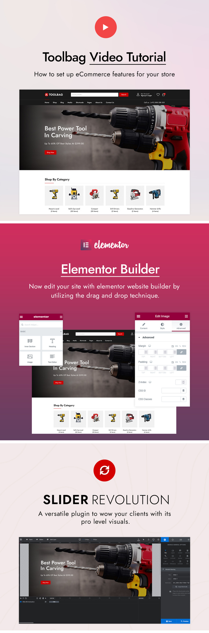 Toolbag - Elementor WooCommerce Theme - Features Image 1