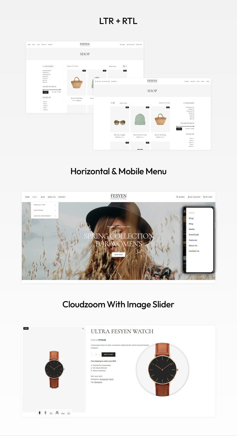 Fesyen - Thème WooCommerce Mode et Accessoires - Features Image 4