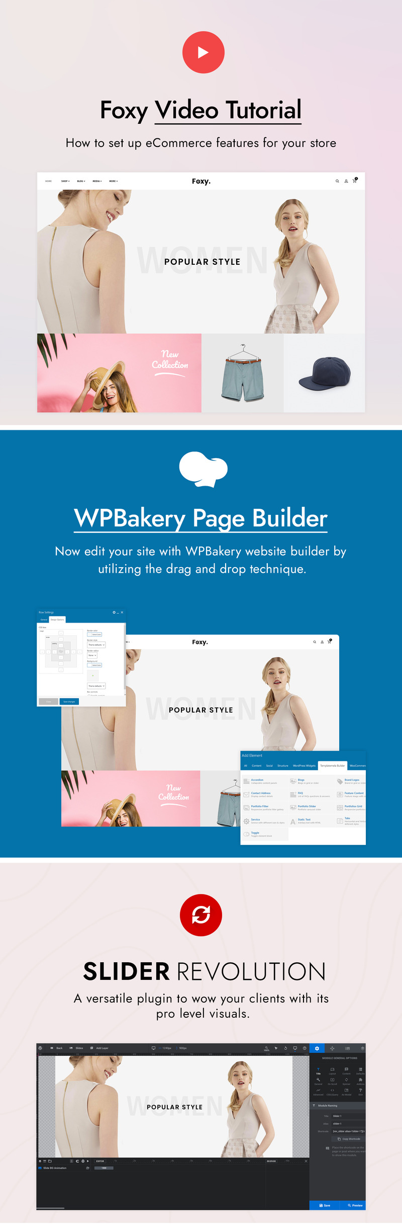 Foxy - Fashion Accessories WooCommerce Theme - Features Image 1