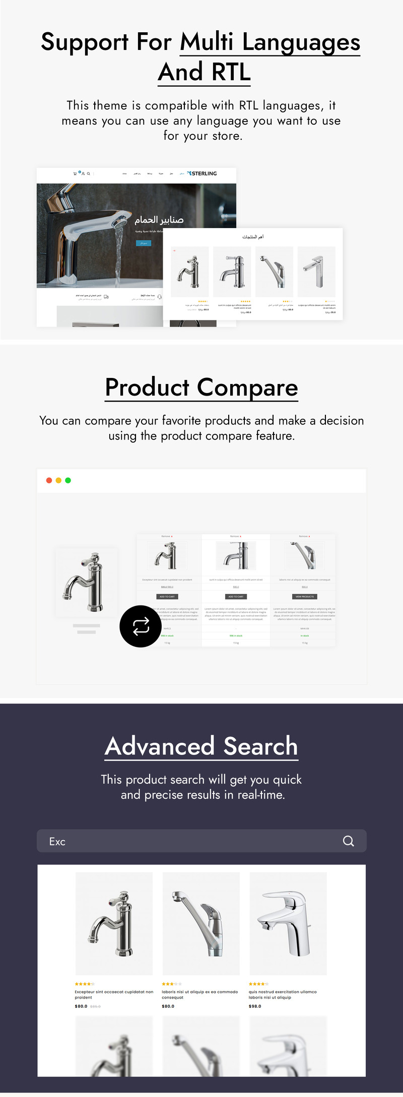 Sterling Bathroom Accessories Theme