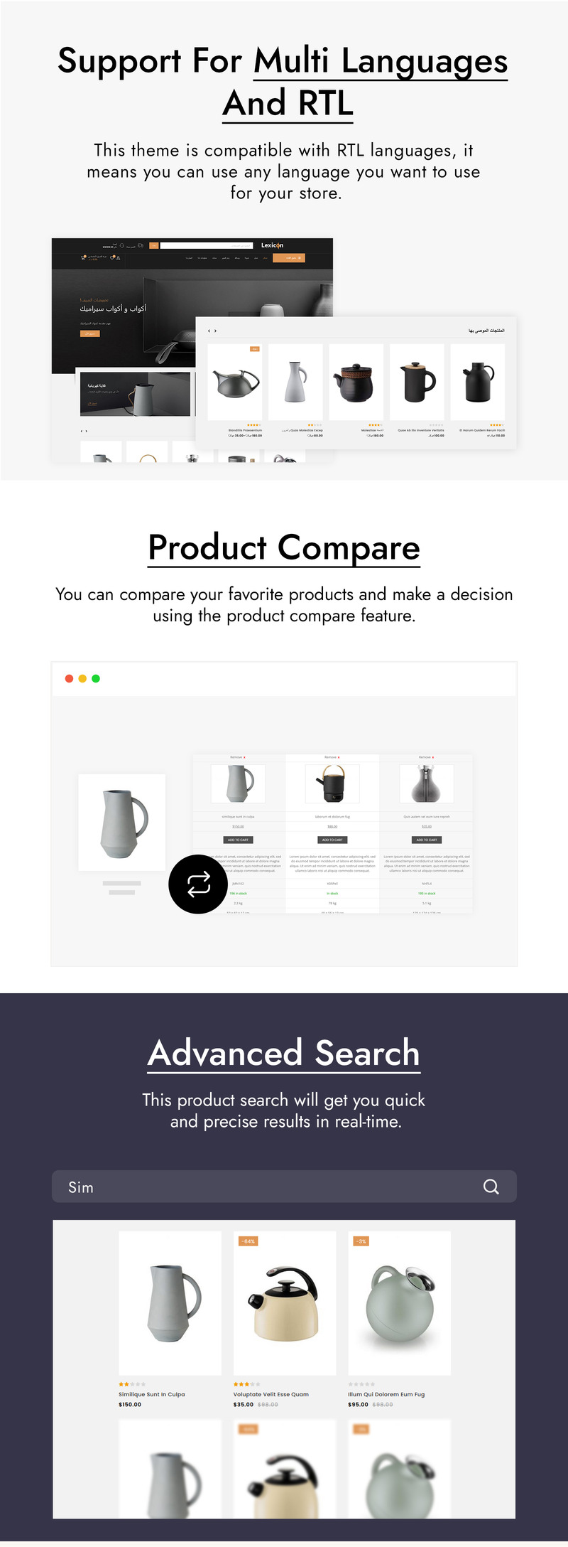 Lexicon - Sanat ve Galeri Mağazası WooCommerce Teması - Features Image 2