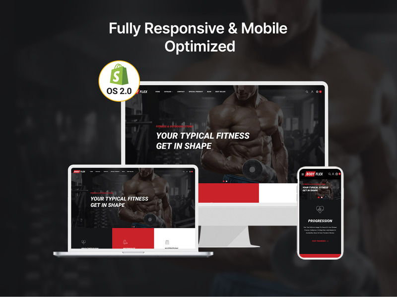 Бодифлекс - Shopify Тема для тренажерного зала и фитнеса - Features Image 1