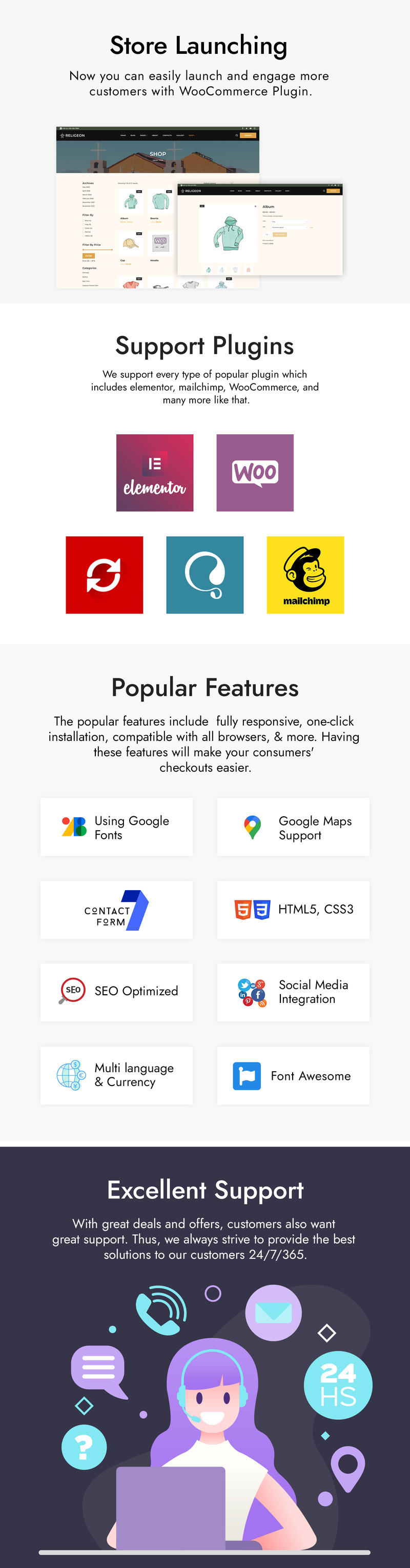 Religeon - Kilise, Din ve Yardım WordPress Teması - Features Image 5