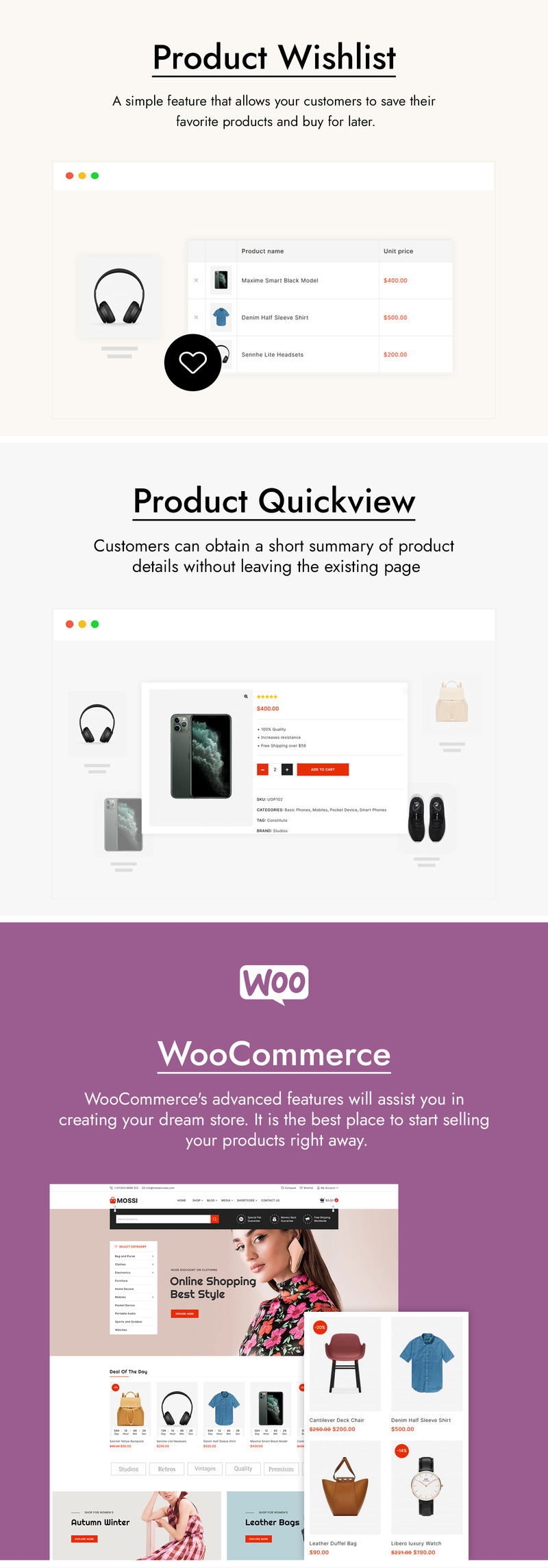 Mossi - Multipurpose Elementor WooCommerce Theme - Features Image 3