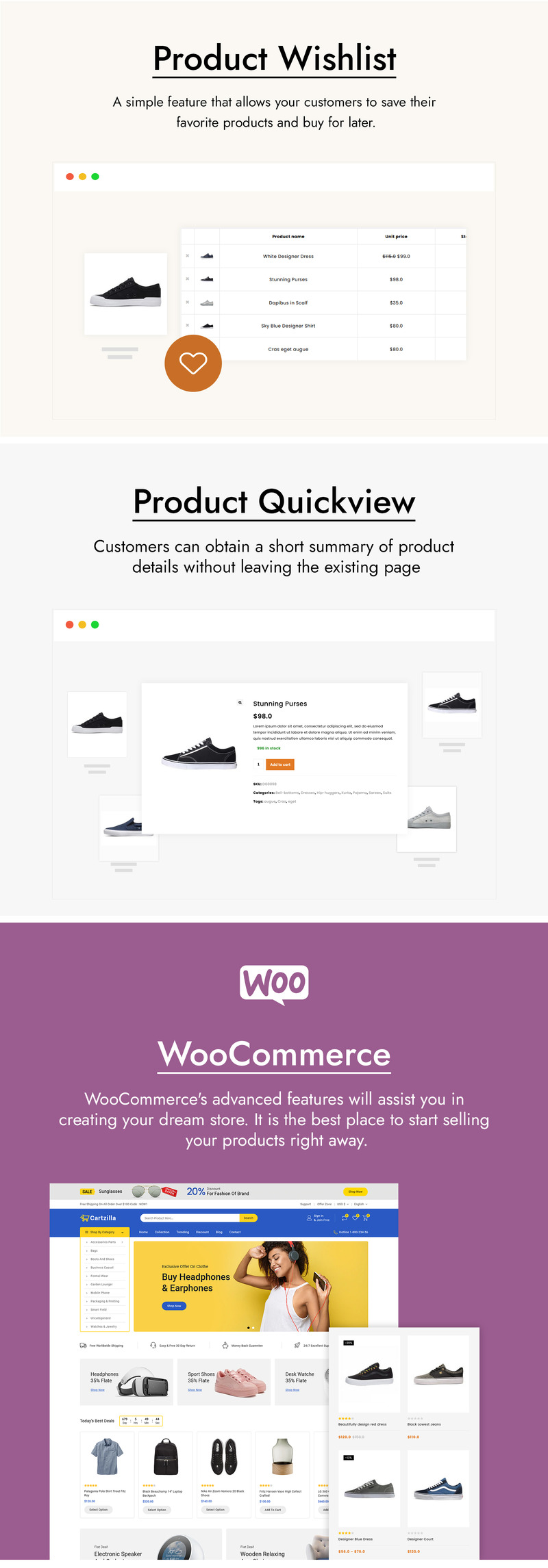 Footzy - Shoes Store WooCommerce Theme - Features Image 3