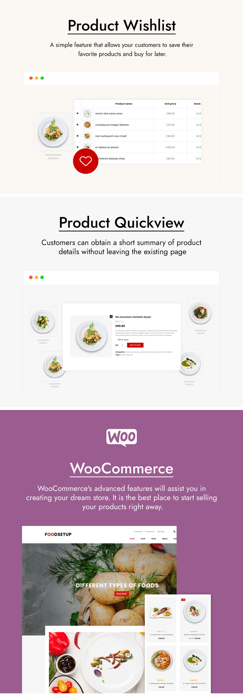 FoodSetup - Food and Restaurant WooCommerce Theme - Features Image 4