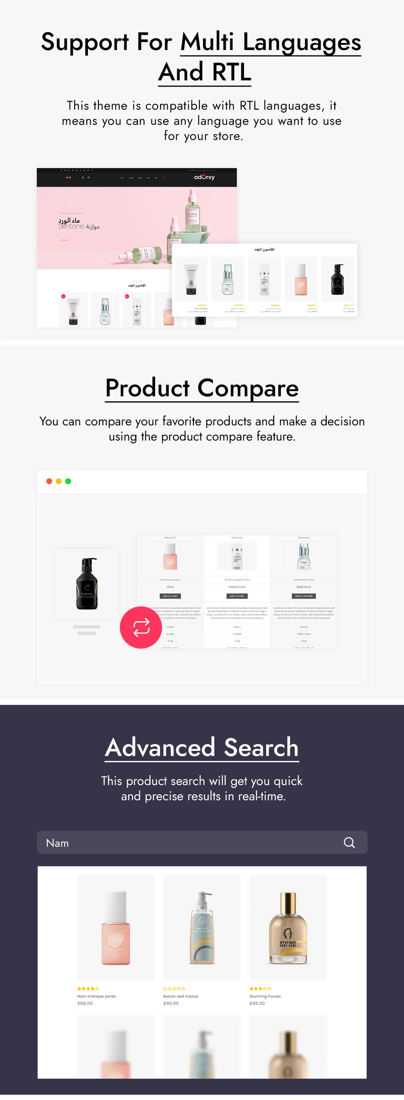 Adorsy - Fashion Accessories WooCommerce Theme - Features Image 2
