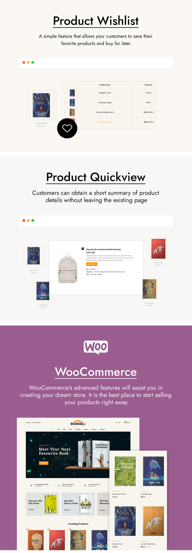 Booksell - Books and Stationery Store WooCommerce Theme - Features Image 3
