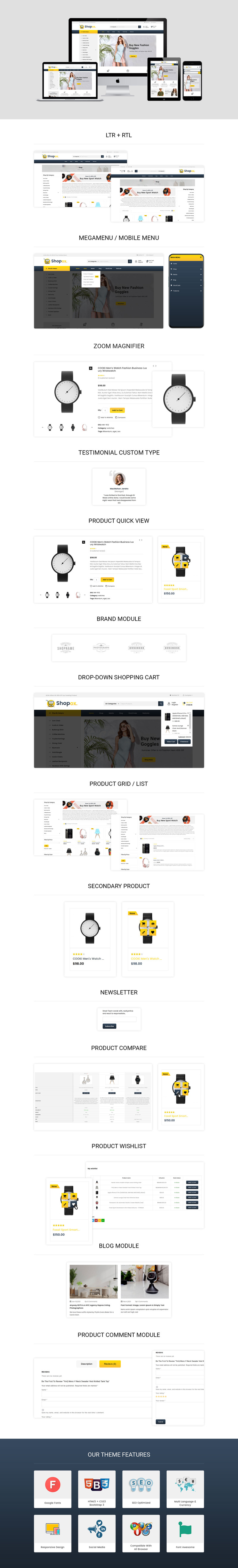 Shopox - Mehrzweck Woocommerce Store - Features Image 1