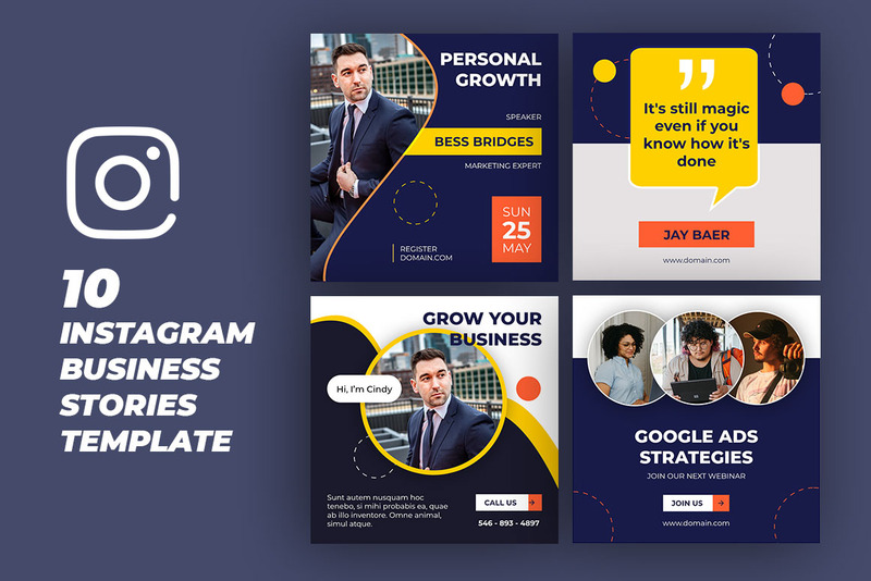 10 Instagram Business Stories Template - Features Image 2