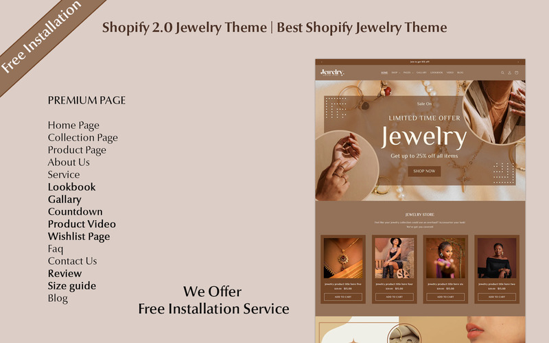 Shopify 2.0 Jewelry Shopify Theme | Best Luxury Jewelry Store Template - Features Image 1