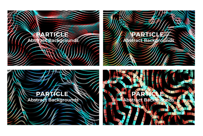 15 Pakiet abstrakcyjnego tła cząstek - Obraz funkcji 3