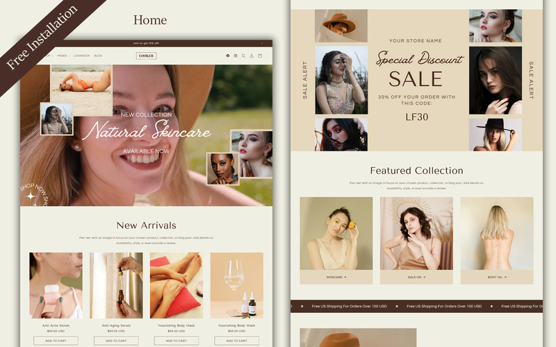 Looker – Beauty Shop Shopify Theme - Features Image 1