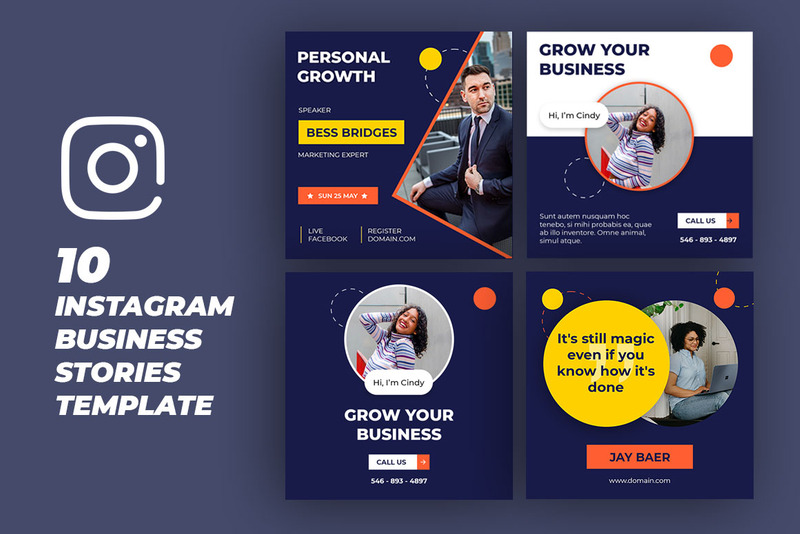 10 Instagram Business Stories Template - Features Image 1