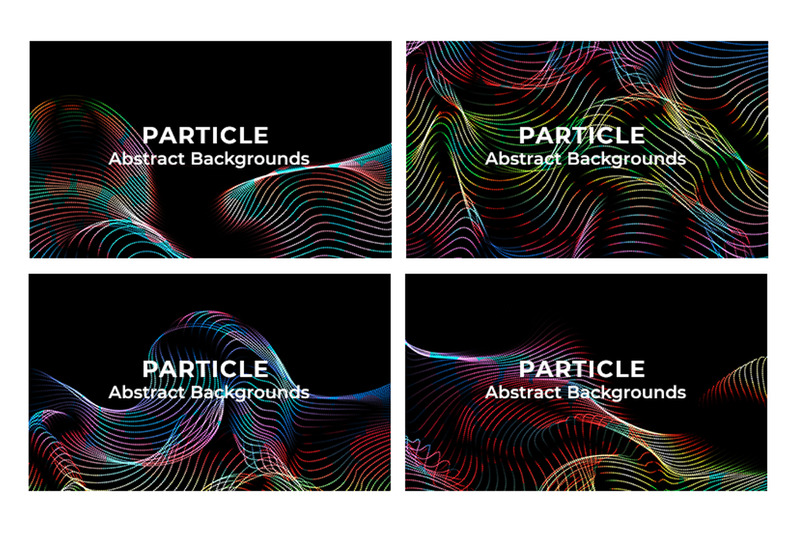 15 Pakiet abstrakcyjnego tła cząstek - Obraz funkcji 1