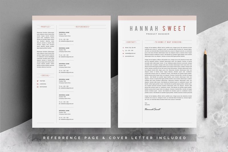 Hannah CV - Szablon CV Dwustronicowe CV - Obraz funkcji 2