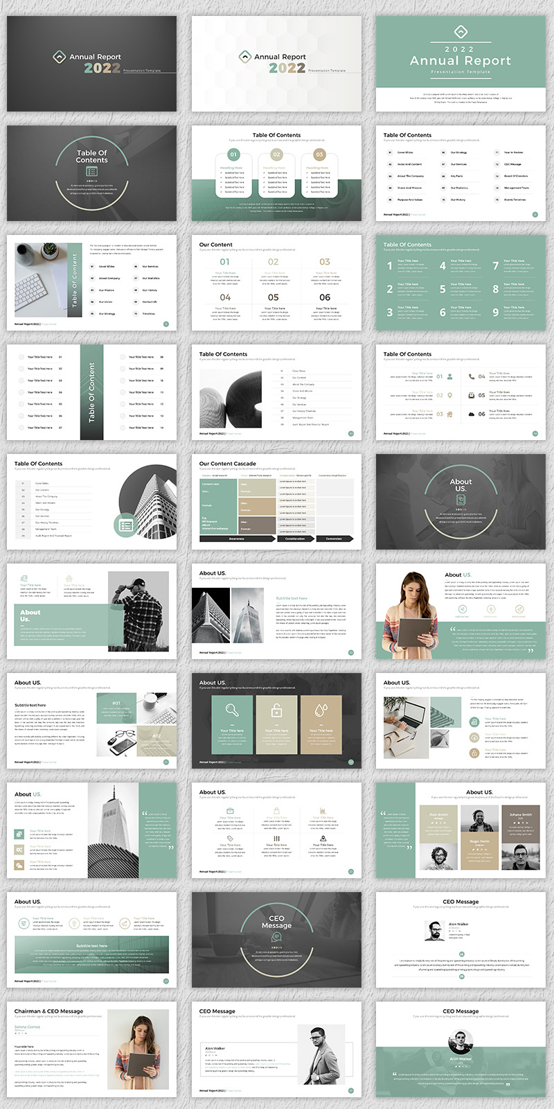 Relazione annuale - modello PowerPoint - Caratteristiche Immagine 1
