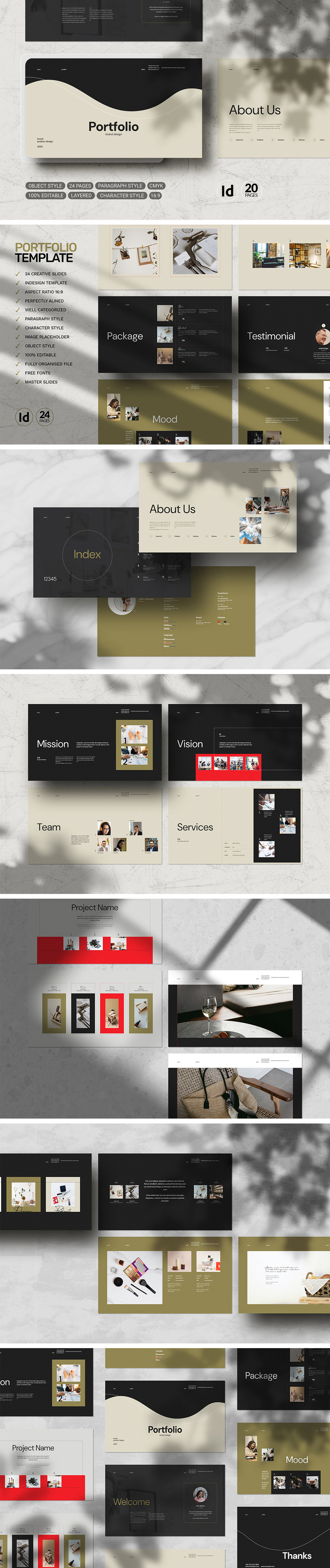 Portfolio Template/InDesign - Features Image 1