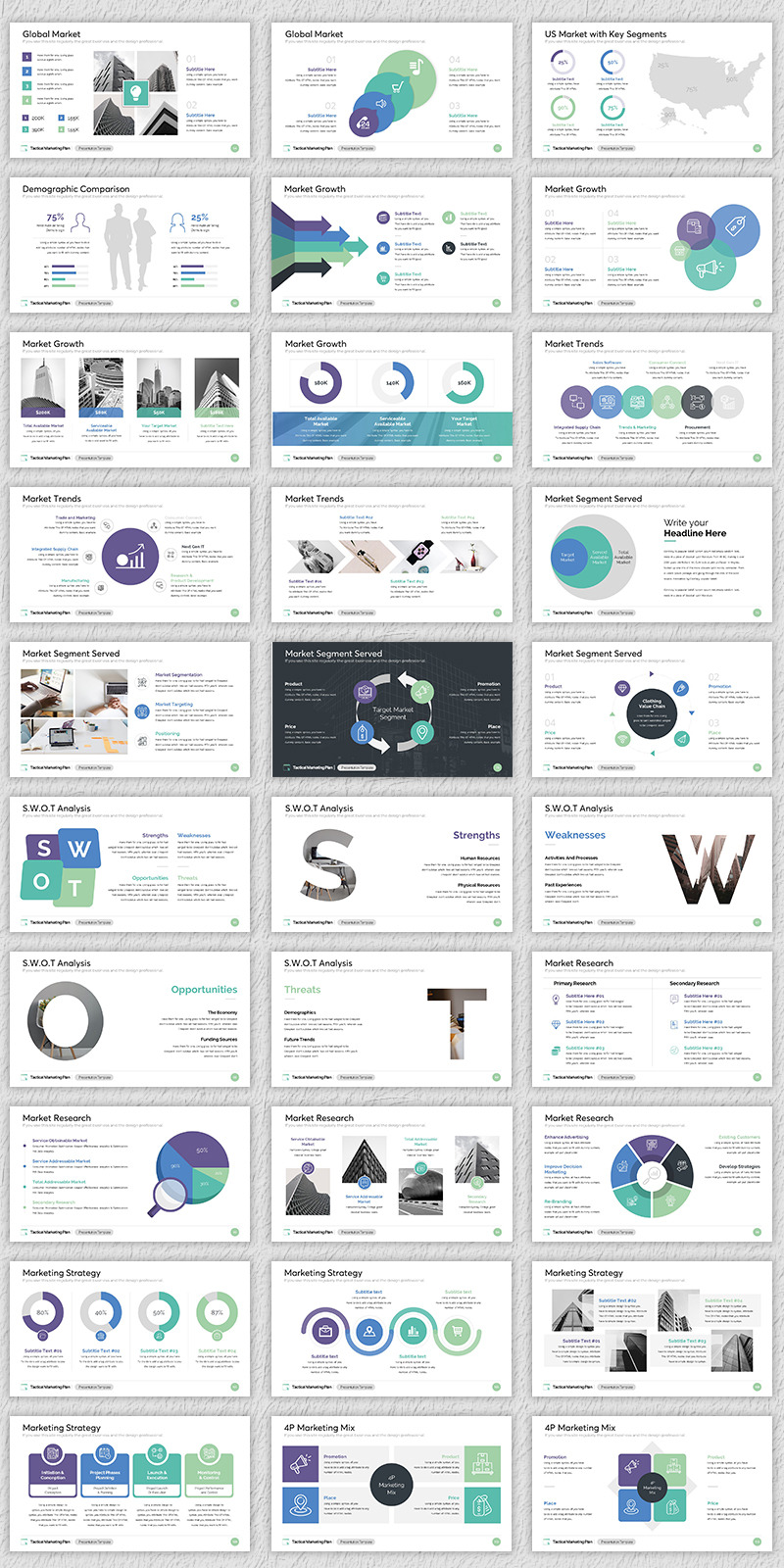 Tactical Marketing Plan Google Slides Template - Features Image 2