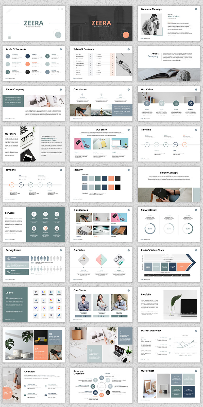Zeera Presentation Google Slides Template - Features Image 1