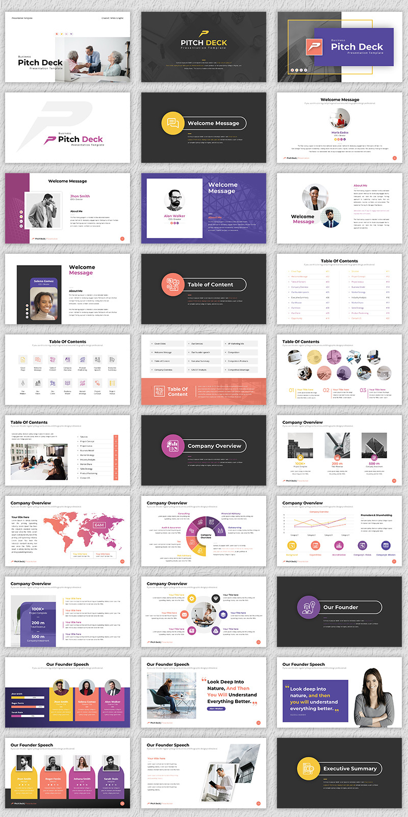 Pitch Deck Google Slides Presentation Template - Features Image 1