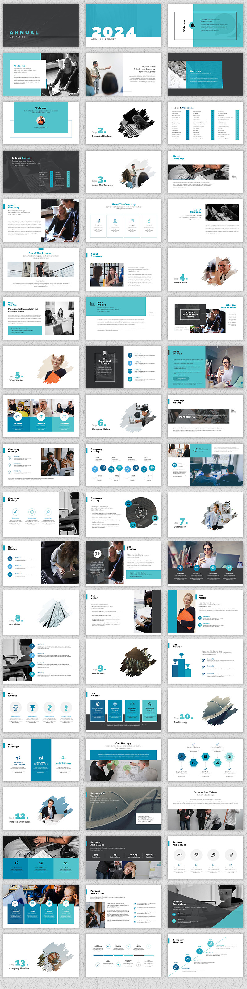 Annual Report Presentation Bundle - Features Image 1